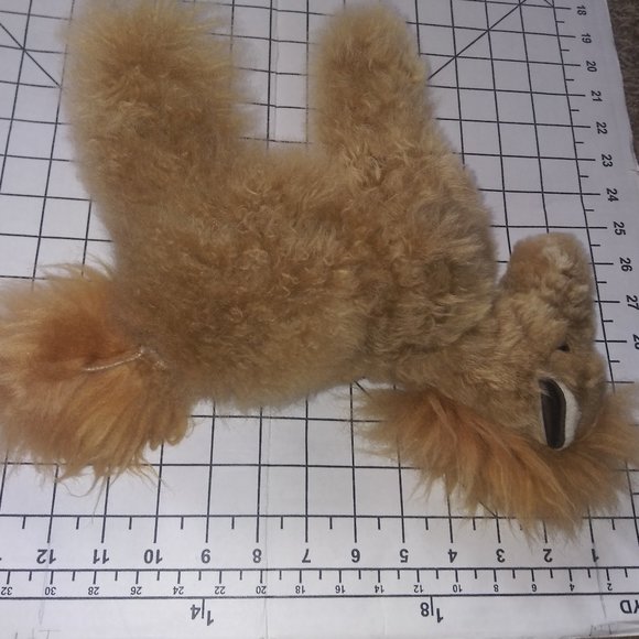 Peruvian Link 100% Baby Alpaca Soft Fur Horse Tan Pony Stuffed Plush 10 Inch Toy - Picture 9 of 9